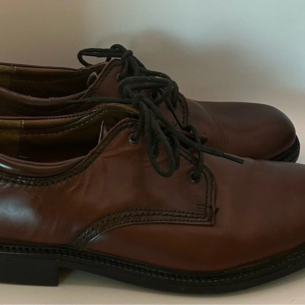 Bass-Chase Men's Brown Leather Shoes - Timeless Style - 10W